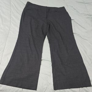 Gray Wide-Leg Trousers